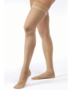 Jobst Ultrasheer 30-40 mmHg Open Toe Thigh High Extra Firm Compression Stockings With Silicone Dot Border