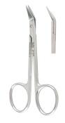 Wilmer Conjunctional And Utility Scissors, 4" (10.2 cm), Angled On Flat