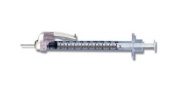 Syringe, 1mL BD SafetyGlide™ Tuberculin, 27 G x ½" Permanently Attached Needle, Regular Bevel