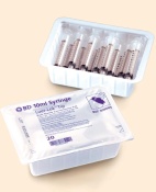 Syringe, 1mL, Luer Slip Tip, Sterile Convenience Tray Pack, Latex Free (LF)