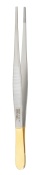 Carb-N-Sert Dressing Forceps, 6" (15.2 cm), Cross Serrated Tips 