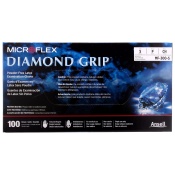 Diamond Grip PF Latex Gloves - Small