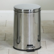 Round Stainless Steel Waste Receptacle