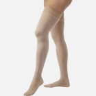Jobst Opaque 15-20 mmHg Closed Toe Thigh High Moderate Compression Stockings with Silicone Band in Petite