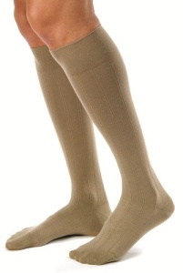 Jobst for Men Casual 30-40 mmHg Closed Toe Knee High Compression Socks