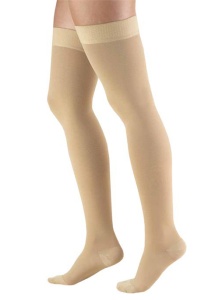  Jobst Relief 30-40 Thigh High Closed Toe Beige Stockings