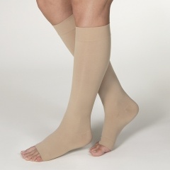 Jobst Opaque 15-20 mmHg Open Toe Knee High Moderate Compression Stockings in Petite