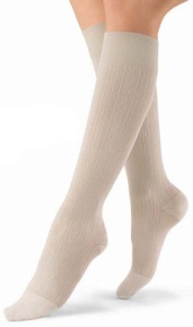 Jobst soSoft 30-40 mmHg Women's Ribbed Pattern Knee High Compression Socks