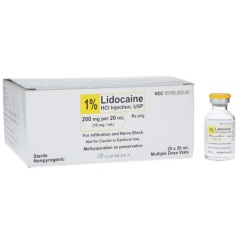 Lidocaine Hydrochloride Injection 1% 10 mg/mL Multi Dose Vial 20 mL