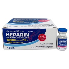 Heparin Sodium Injection 1,000 USP Units/mL 10 mL