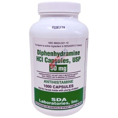 SDA Diphenhydramine HCI Capsules, USP