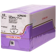 Coated VICRYL Plus Antibacterial (polyglactin 910) Suture, Precision Cosmetic - Conventional Cutting PRIME