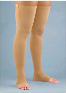 Activa Open Toe Anti-Embolism Thigh High Stocking 18 mmHg Compression