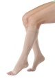 Jobst Relief 20-30 Knee High Open Toe Beige Stockings with Silicone Band